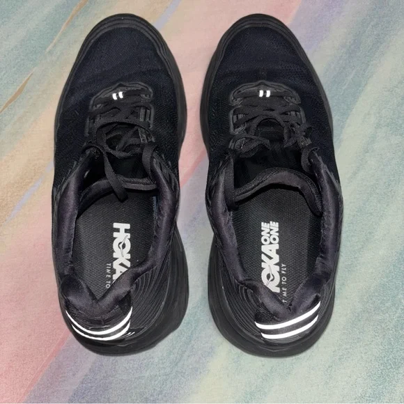 Hoka Bondi 6 Wide black running shoes athletic women’s size 11 D - Picture 7 of 7